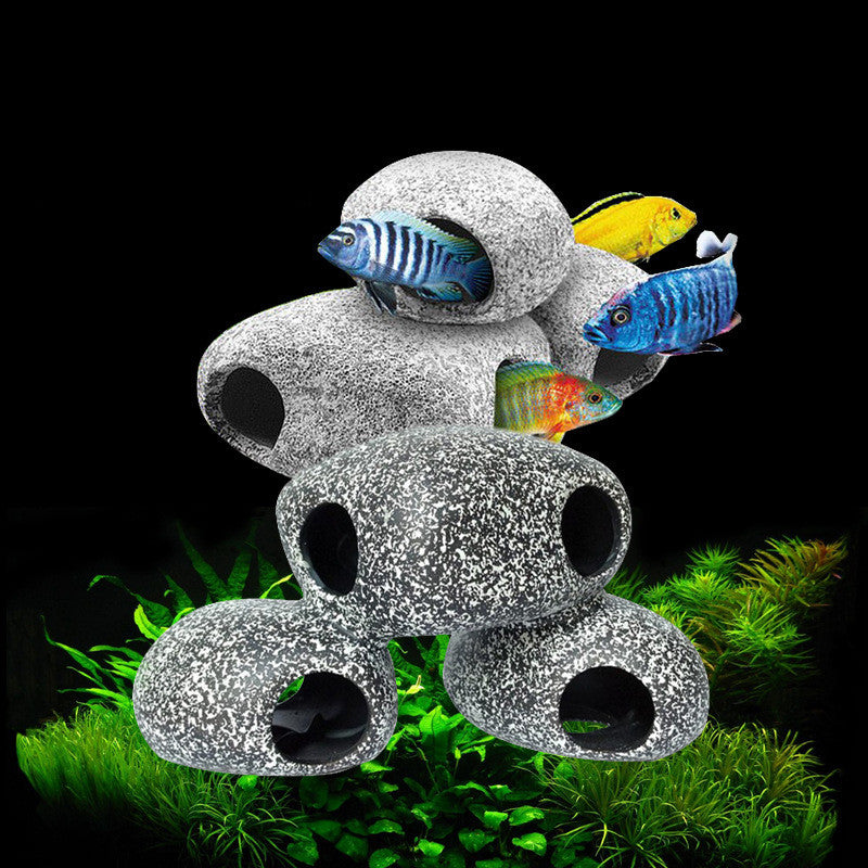 Aquarium Decorative Stone Decorations, Ponds, Ceramic Shrimp Farms