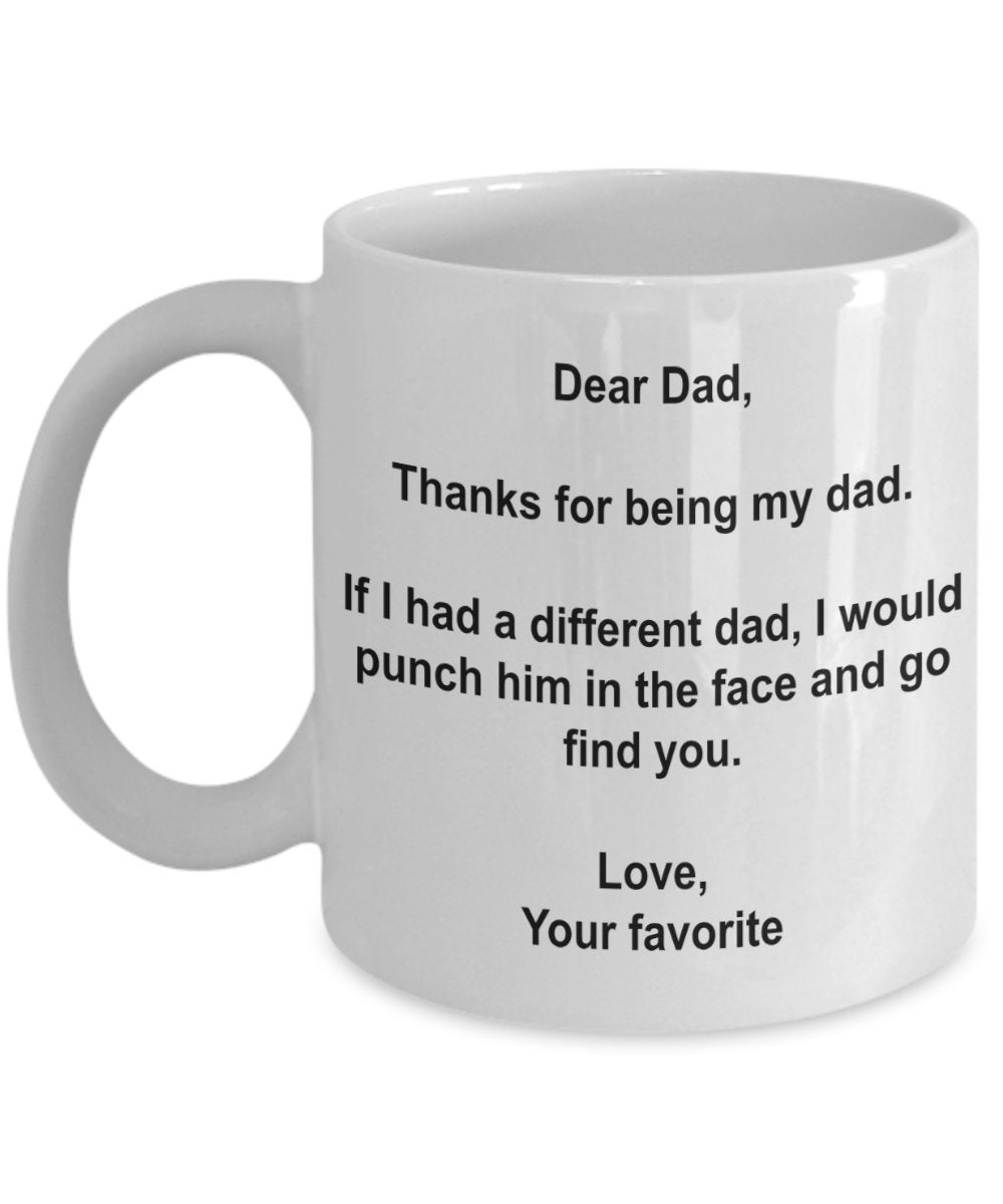 Dad Ceramic Coffee Mark Cup Custom Water Cup