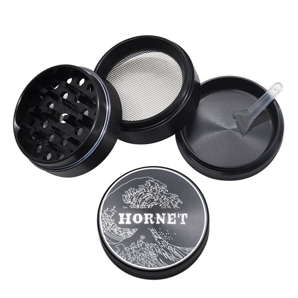 50mm Four-layer Aluminum Alloy Smoke Grinder Metal Smoke Grinder