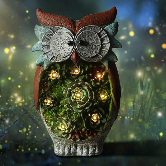 Solar Owl Led Light Outdoor Decorative Light Courtyard