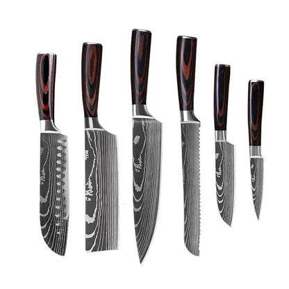 6 Piece Set 8 Piece Set 10 Piece Set Knife Chef's Knife Chef's Knife Kitchen Knife Cooking