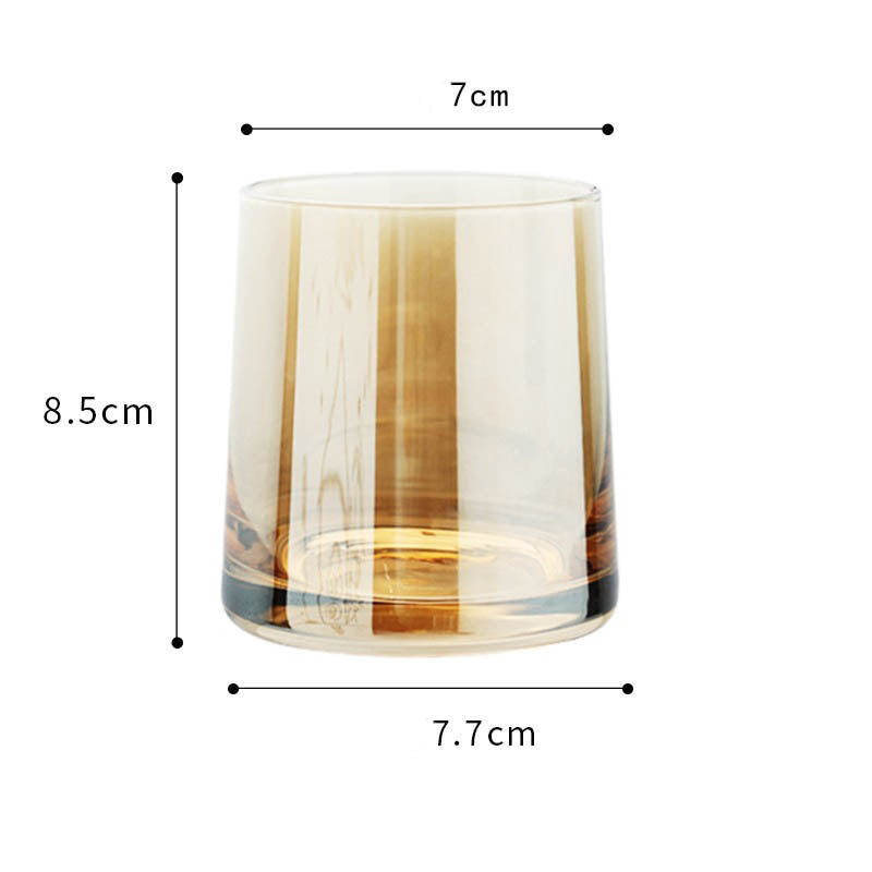 Simple Home Glass Colorful Whiskey Glass