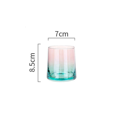 Simple Home Glass Colorful Whiskey Glass