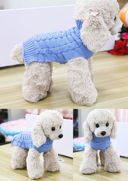 Cashmere Twisted Rope Pet Sweater, Dog Clothes, Pet Products