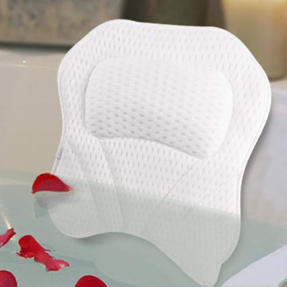 4D Net Bathtub Pillow 7 Suction Cups SPA Bath Pillow