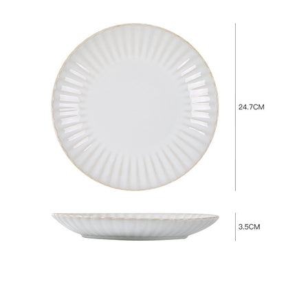 Nordic ceramic dishes dishes home dishes creative network red style steak Western plate breakfast tableware Qiong Yi