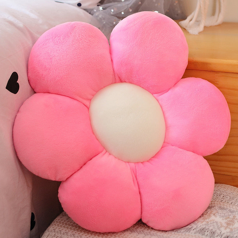 Color Flower Pillow Sun Flower Plush Cushion