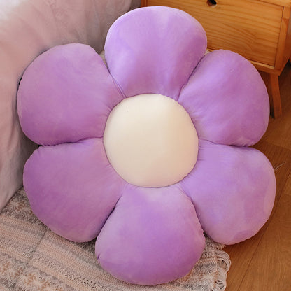 Color Flower Pillow Sun Flower Plush Cushion