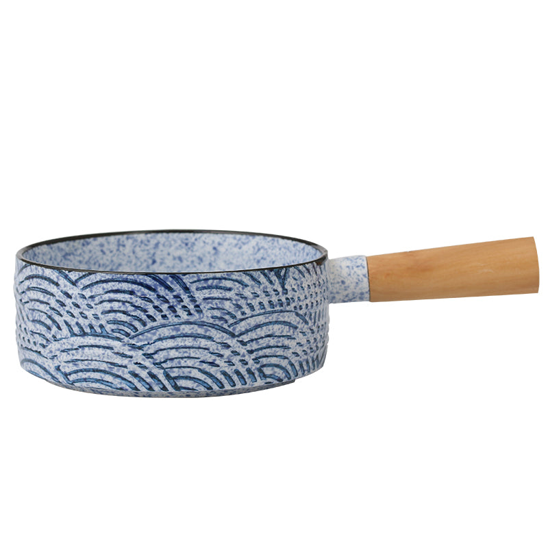 Creative Fruit Salad Bowl With Wooden Handle