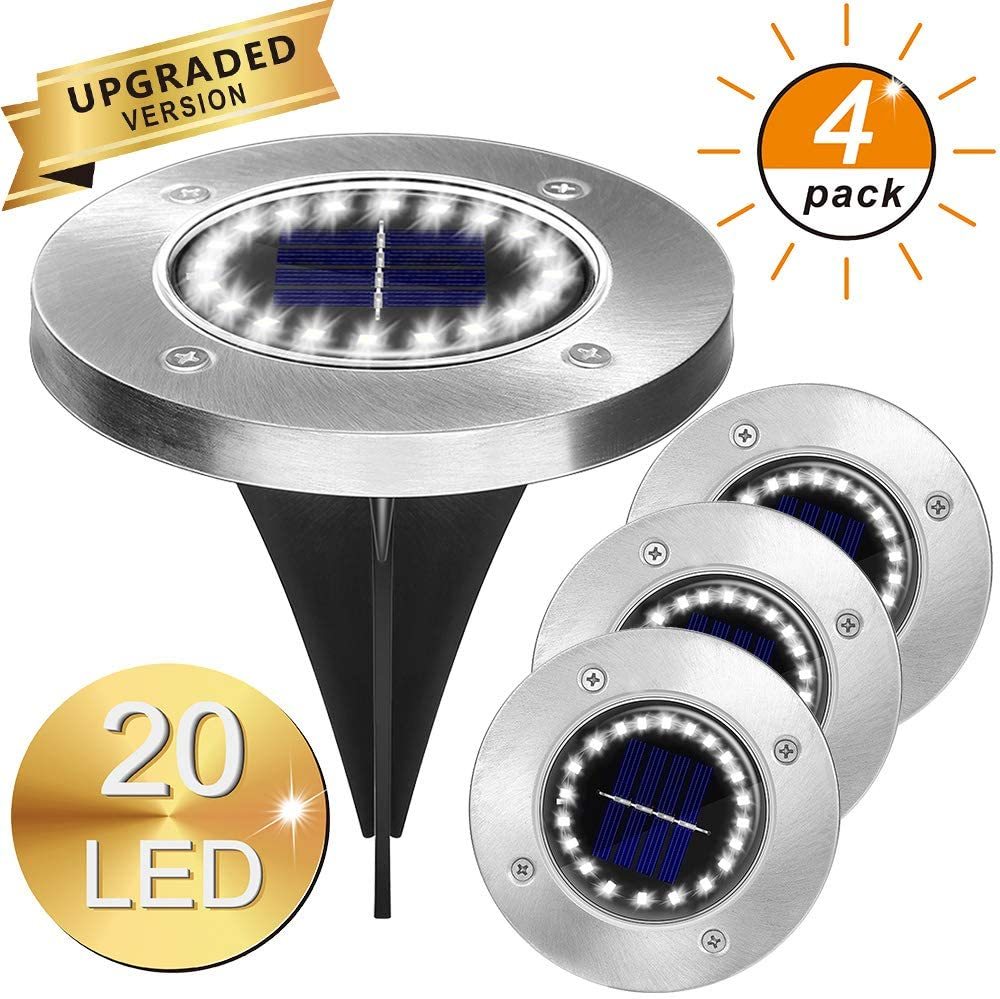 8LED Waterproof Solar Powered Garden Lights