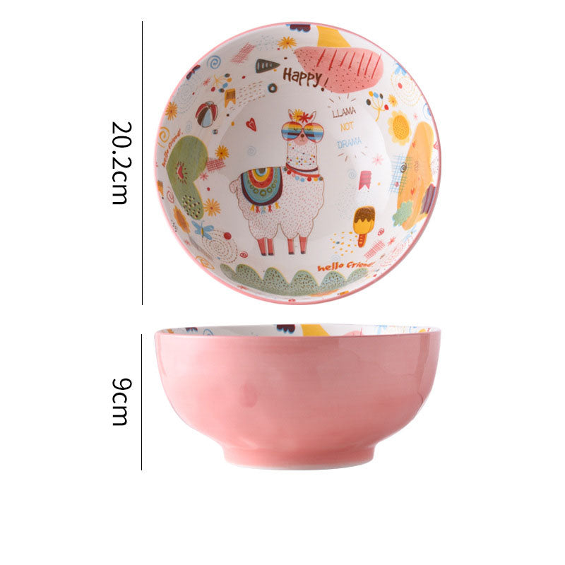 Creative Cartoon Christmas Ceramic Bowl Tableware