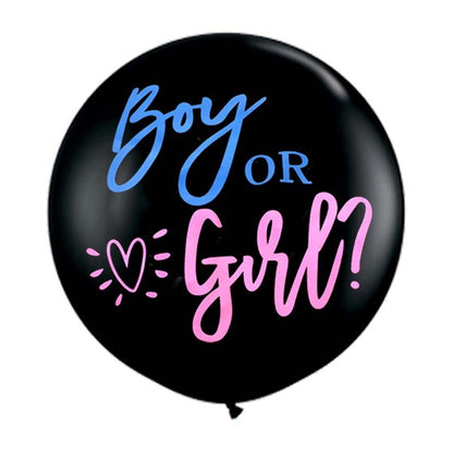 1pc 36inch Boy Or Girl Balloon Gender Reveal Party Black Latex