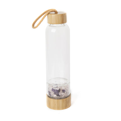 Natural crystal gravel water bottle