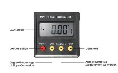 Mini magnetic angle inclinometer