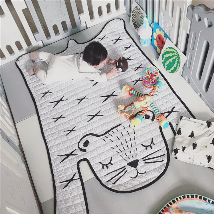 Toys Baby Play Mat Kids Carpet White Tiger Plush Rugs For Liveing Room Decoration Floor Mats Developing Mat For Children