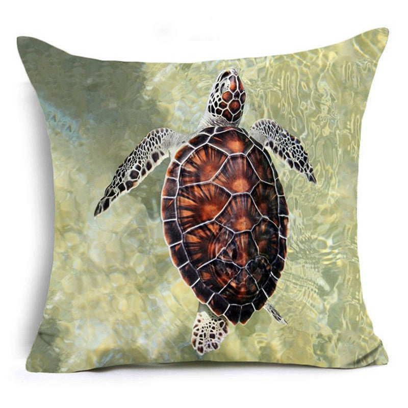 Turtle cushion cover