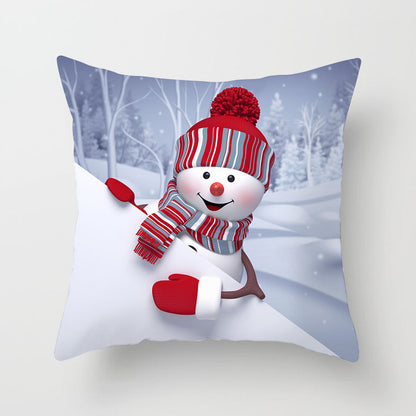 Christmas Snowman Series Peach Soul Pillow Case