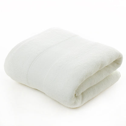 Cotton thickened plain colored bath towel