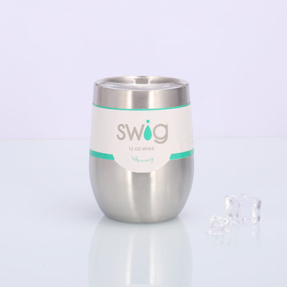 Swig Eggshell Cup 12oz Stainless Steel Wine Mug