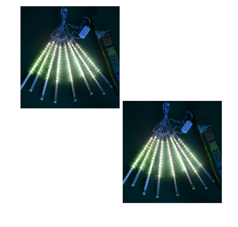 Wasserdichte LED Meteorschauer Regen Lichter 30 cm 50 cm 8 Rohre 100-240 V Eiszapfen Schnee Regentropfen Outdoor licht mit EU Netzteil