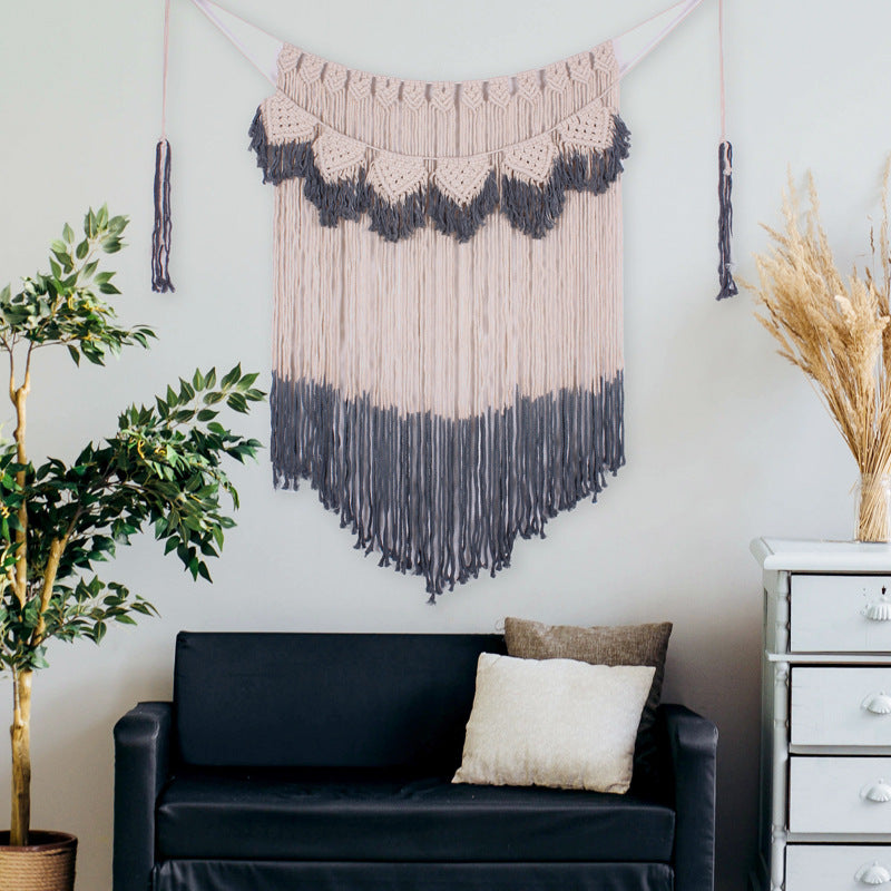 Wall-mounted Bohemian Handmade Gradient Tapestry