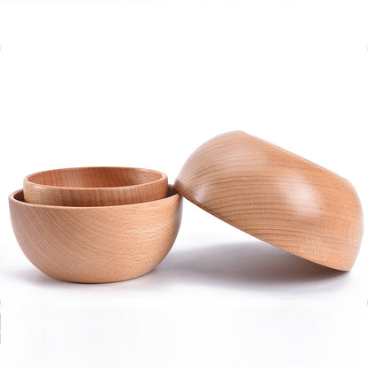 Beech wood bowl