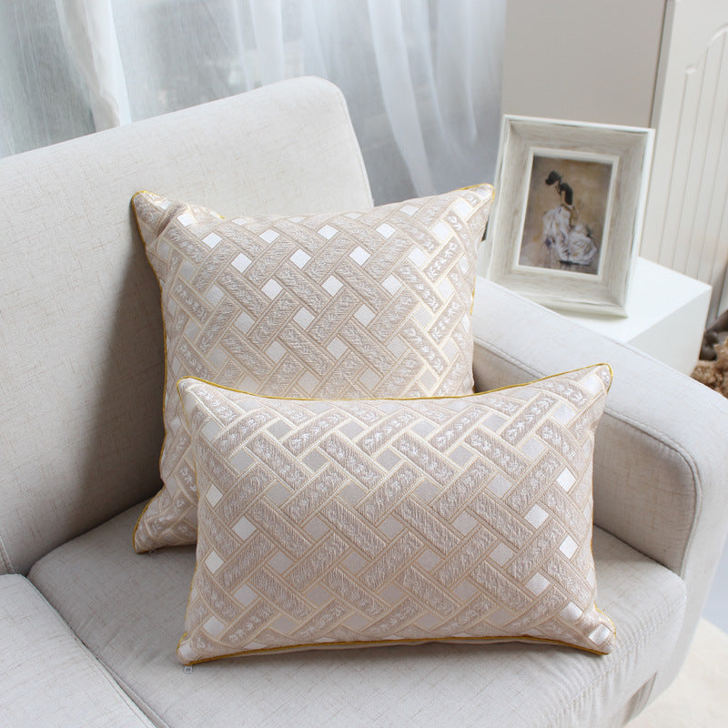 Chenille jacquard throw pillow