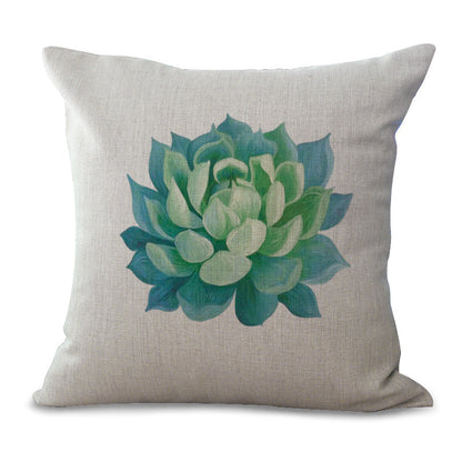 Plant Pillow Cover Succulent Cactus Pillow Case