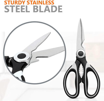 2PC Kitchen Shears Utility Kitchen Scissors Stainless Steel HEAVY DUTY Meat Tool