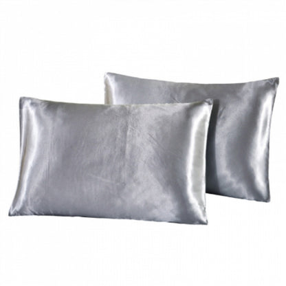 Plain silk pillowcase