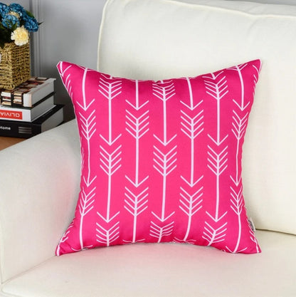 Geometric short plush pillowcase cushion cover