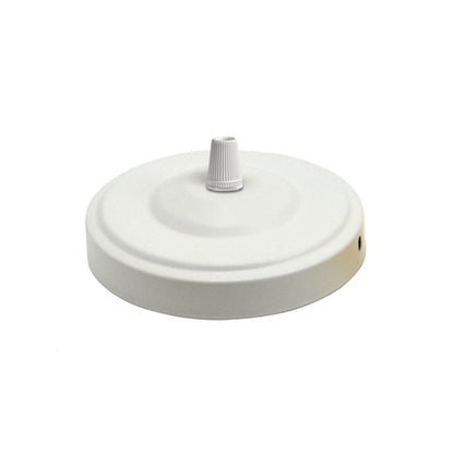 108mm  Side Fitting Single Outlet Ceiling Rose ~1463