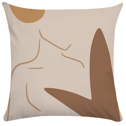 Abstract female pillowcase