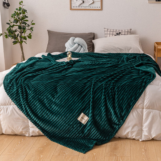 Single layer blanket milk fleece blanket