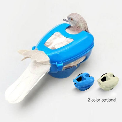 Plastic Racing Pigeon Holder Easy Bird Fixed Frame Rack Medicine Feeder Light Blue