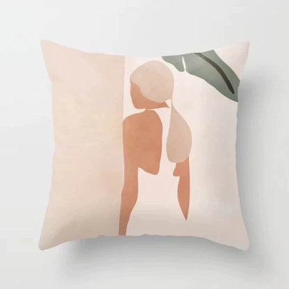 Abstract geometric portrait pillowcase home sofa cushion pillow cushion cover