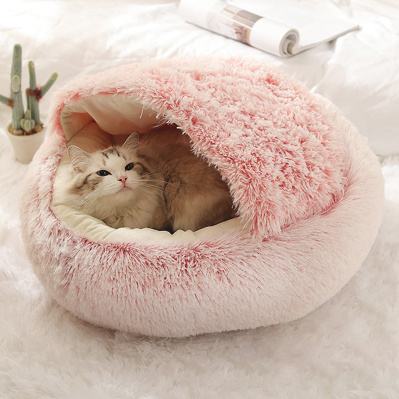 Plush shell pet nest