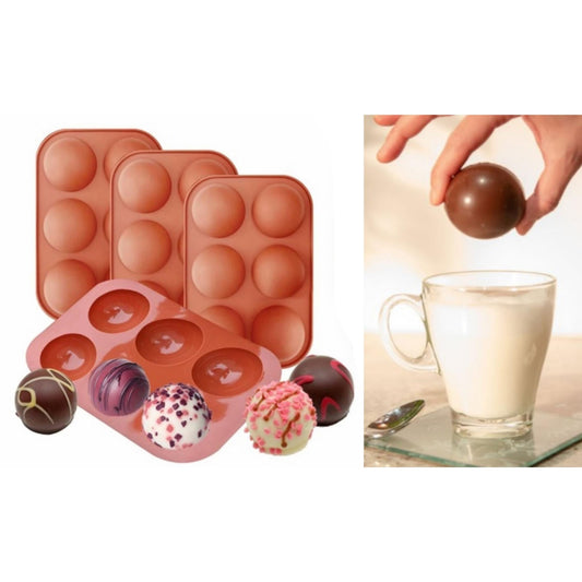 3 Pack : Silicone Chocolate Bomb Mold 2.1"