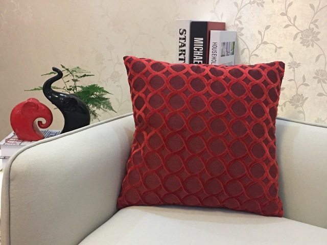 Home Decorative Sofa Throw Pillows Flannel Cushion Cover