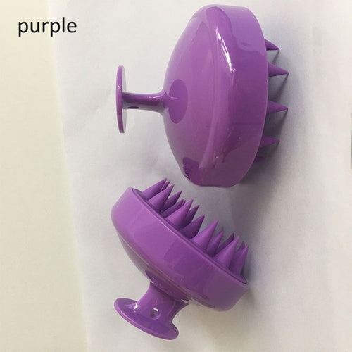 1pcs Hair Washing Comb Silicone Head Massage Brush Body Shampoo Scalp