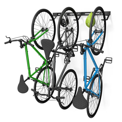 Wall Mounted Bike Rack for 3 Bikes