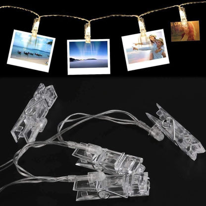 AMZER Fairy Photo Clip String Light LED Waterproof Battery Operated