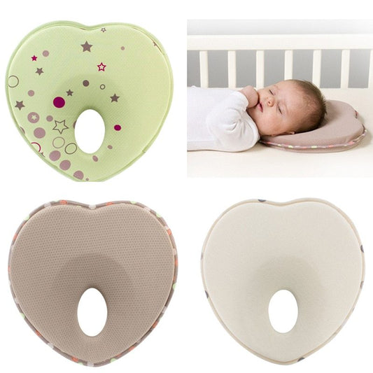 Newborn Infant Anti Roll Pillow Prevent  Flat Head Neck Pillow