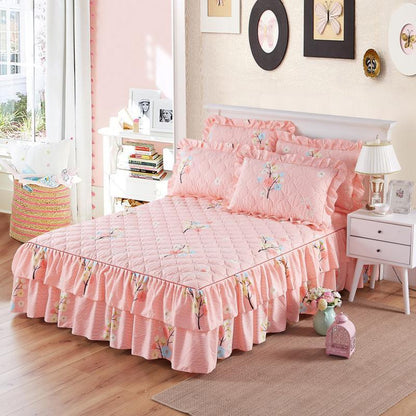 Thick double-layer lace bedspread