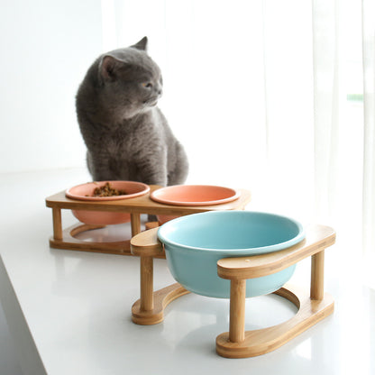 Ceramic cat bowl cat food bowl cat food