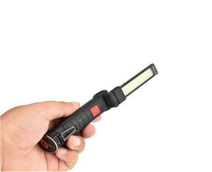 COB LED Tactical Flashlight USB Rechargeable Torch Waterproof Work Light Magnetic Lanterna Hanging Lamp For Night Lighting