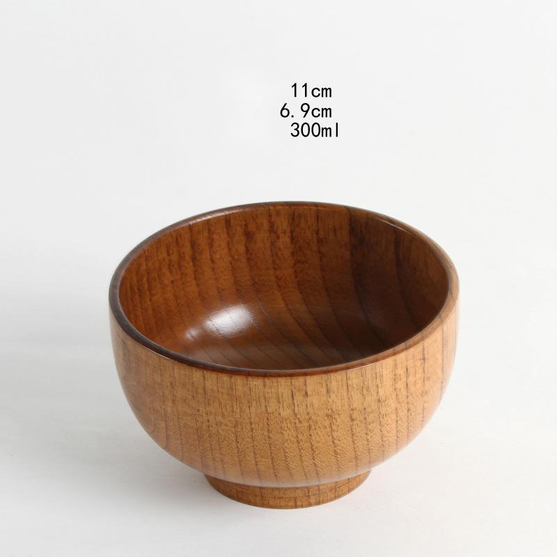 Japanese style natural jujube wooden bowl