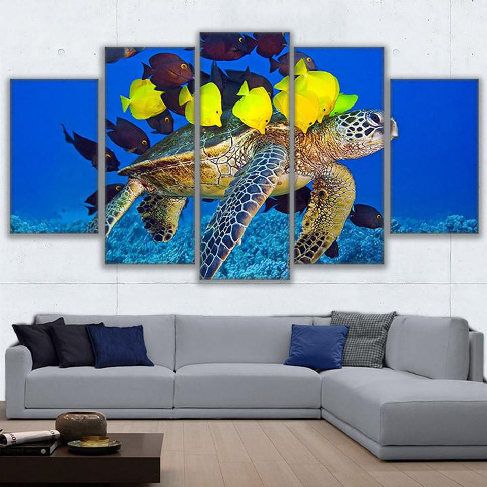 Mural animal tortoise living room landscape painting