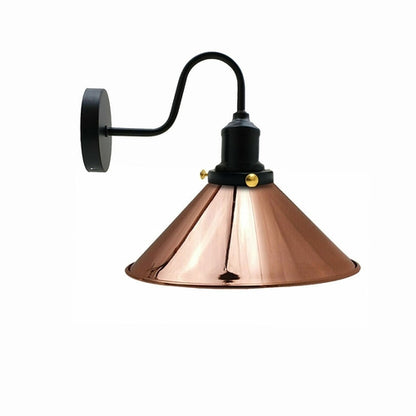 Vintage Industrial Metal Cone Shade Lighting Indoor Wall Sconce Light