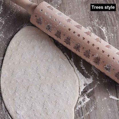 Rolling Pin Christmas Embossing